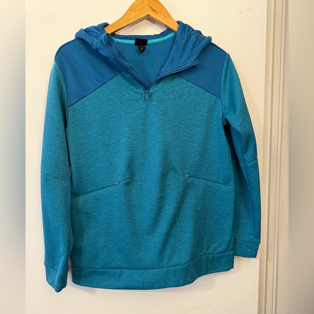 All in Motion Blue Hooded Running Pullover